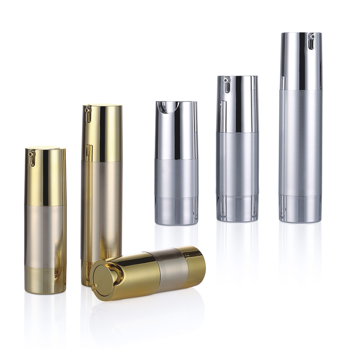 15ml 20ml 30ml Roller Altın Gümüş Losyon Pompası Şişe
