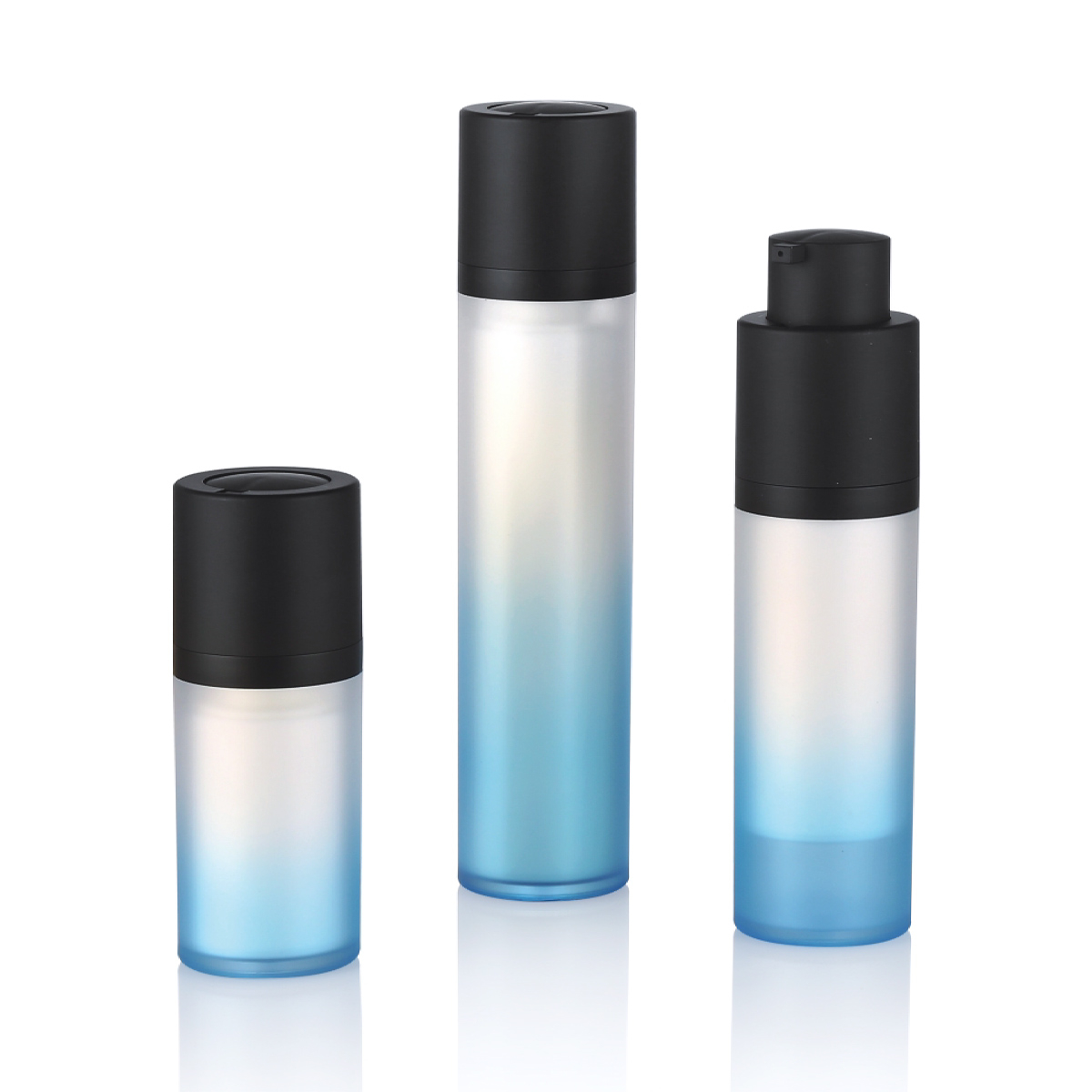 Temel için 15ml 30ml 50ml Serum Göz Kremi Paketleme Cilt Bakımı Kozmetik Döner Vakum Havasız Losyon Pompa Şişesi L20