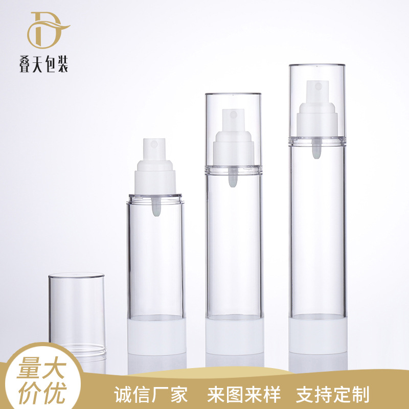 80ml 100ml 120ml Kozmetik Alt Paket Vakum Şişesi Makyaj Su Sprey Şişe Dezenfektan Vakum Şişesi