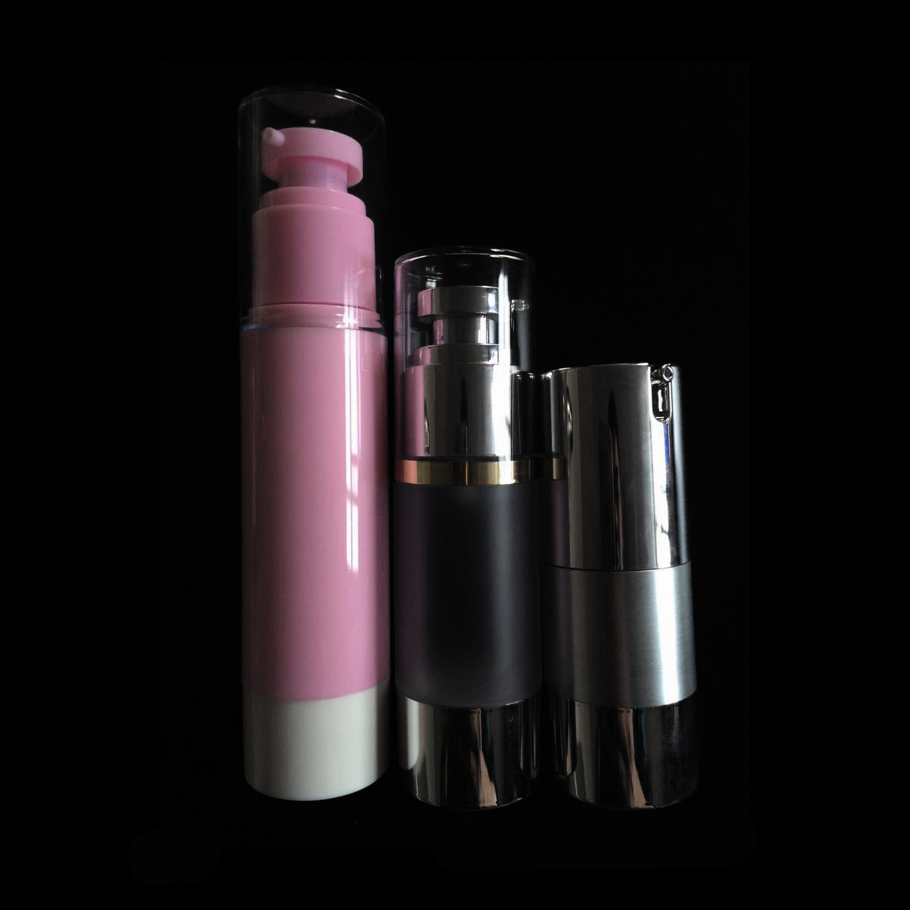 33mm Kozmetik Paketi 15 30 50 ML Pres Türü Losyon Vakum Şişesi BB Krem Essence Nemlendirici Toz