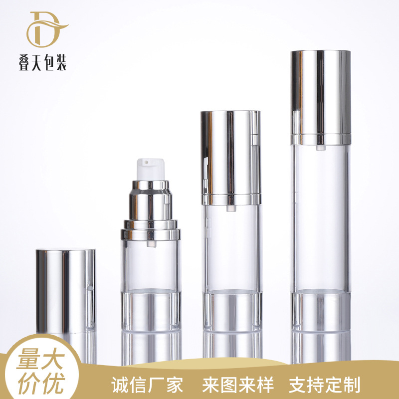 15ml 30ml 50ml Losyon Vakum Plastik Şişe Kozmetik Seyahat Takımı Alt Şişe Essence Biberon
